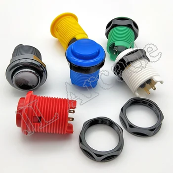 

50Pcs American Style Shorter Concave Button Arcade Buttons 28mm Mounting Hole American Happ Push Button Rettro Game Machine Part