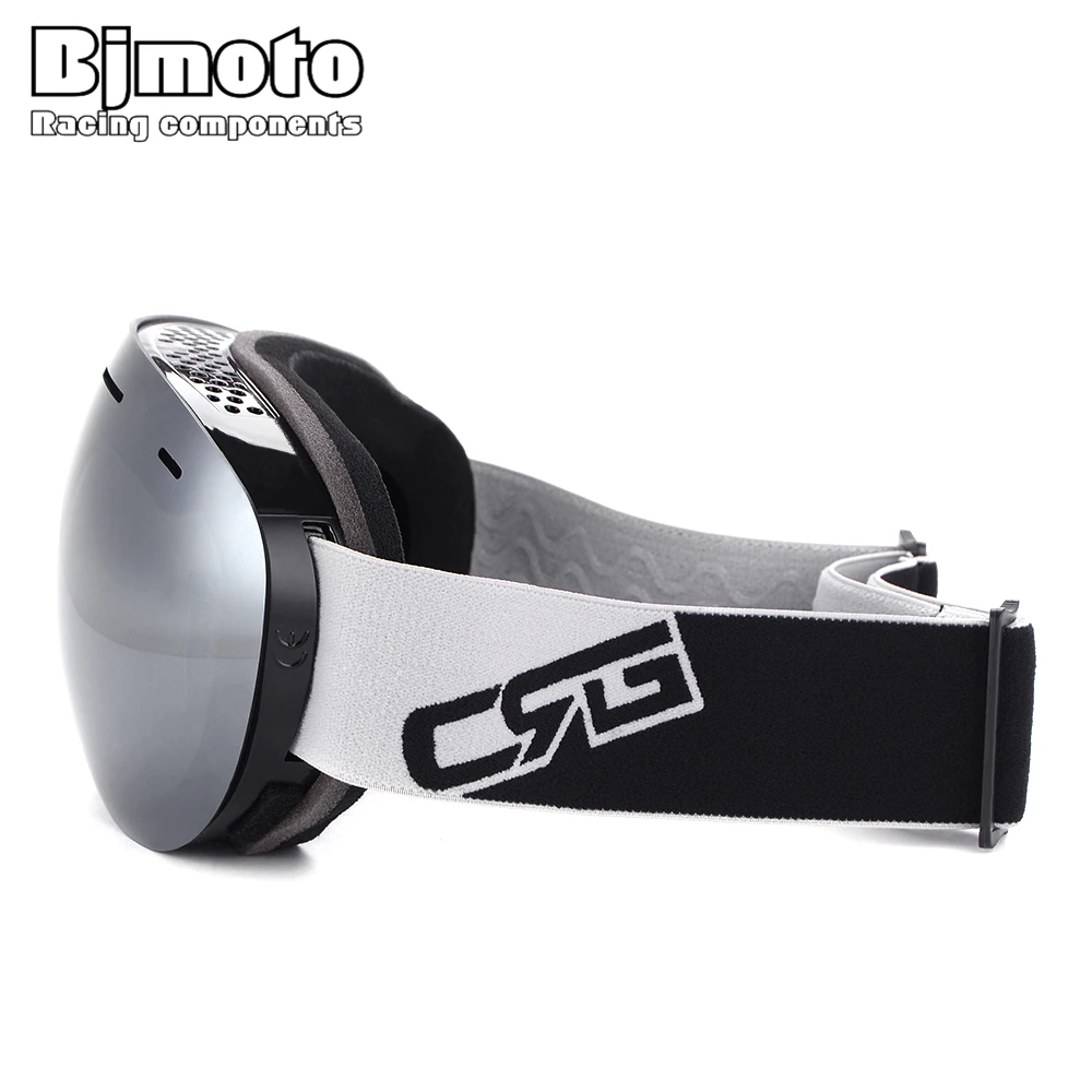 BJMOTO, новинка, лыжные очки, двухслойные, UV400, анти-туман, большая Лыжная маска, очки для катания на лыжах, для мужчин, женщин, для снега, сноуборда, очки
