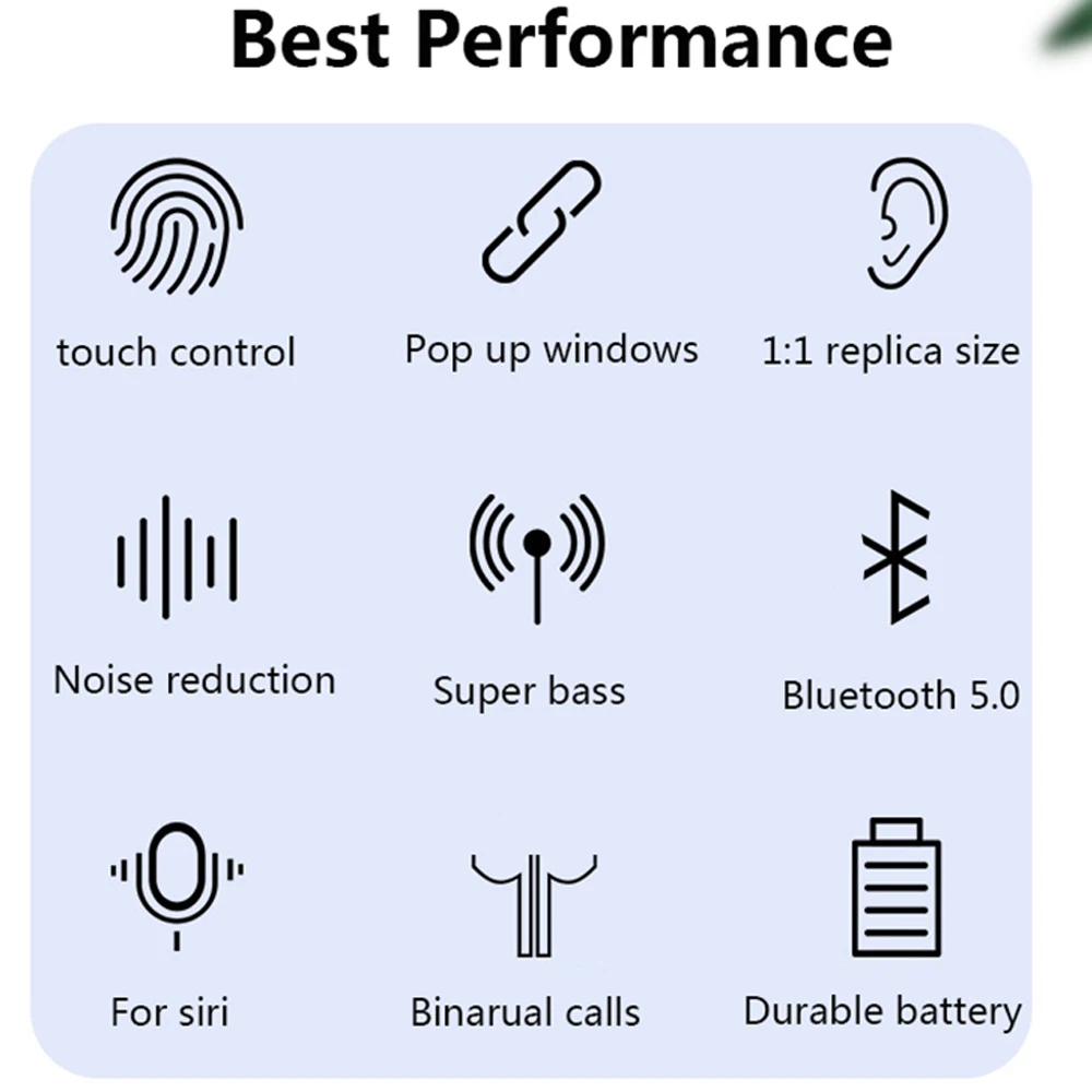 Upgrade i9000 Wireless Headphones Change Name TWS Detection Smart Sensor i500 GPS Bluetooth 5.0 Stereo Earphones Earbuds Air 2