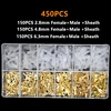 450pcs Insulation Box Male Bus Connector 2.8/4.8/6.3mm Electrical Crimp Terminal Spade Connector Kit 1