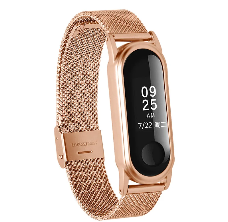 

HOT New Unisex Steel Strap Milanese Loop Mesh Watch Band For Mi4/Mi3 Smart Watch Belt Metal Buckle Replacement Strap