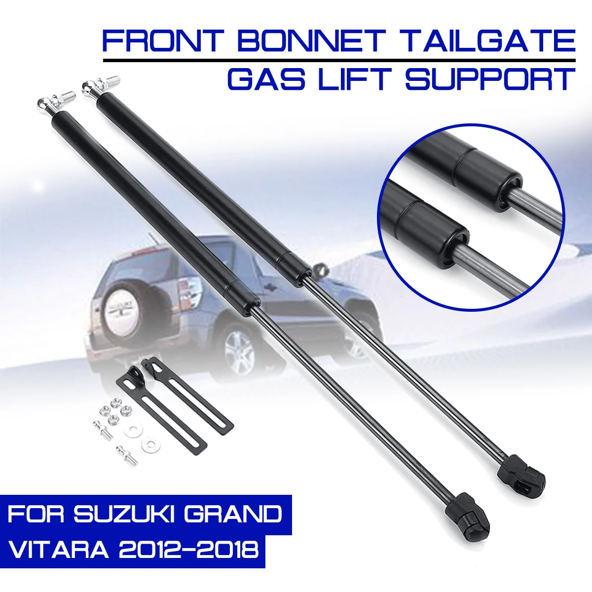 Auto Interno Di Fronte Copertura Del Motore Cofano Hood Shock Ascensore Struts Bar Asta Di Supporto Del Braccio Molla A Gas Per Suzuki Grand Vitara 20