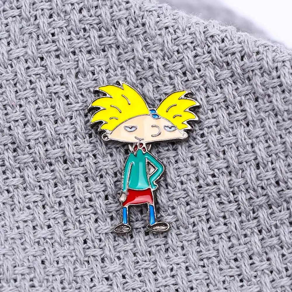 Милая мультяшная Бриллиантовая крутая желтая брошь с изображением персонажа из