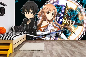

[Self-Adhesive] 3D Sword Art Online 23640962 Japan Anime Wall Paper mural Wall Print Decal Wall Murals