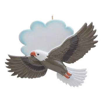 

Wholesale Resin Glossy Eagle and Cloud Personalized Christmas Ornaments Used For Holiday Keepsake Gifts and Home Decor