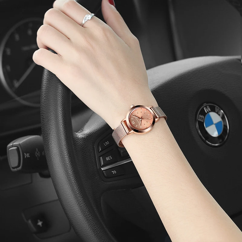 

Роскошные модные наручные часы Montre для женщин, водонепроницаемые наручные часы для девушек, элегантный подарок для женщин, женские часы из розового золота