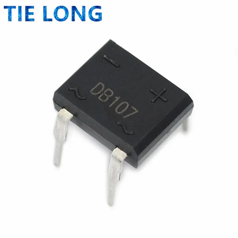 10pcs/lot DB107 DIP-4 1A 1000V Single Phases Diode Rectifier Bridge diode bridge rectifier electronic component rectifier diodes electrical rectifier diodes electrical diodes electrical component In Stock