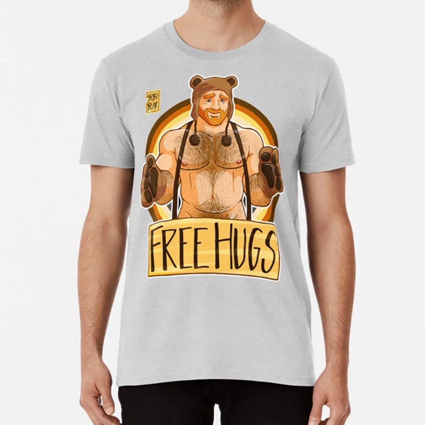 ADAM LIKES HUGS - BEAR PRIDE - GINGER EDITION T Shirt bobobear bobobearart bobo bear bear bear week bear weekend otter tank