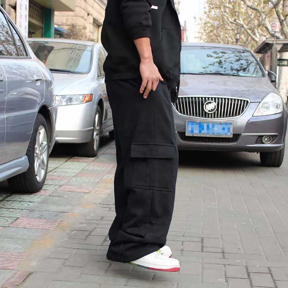 Autumn Winter Big Size Sweatpants Men Hip Hop Harem Pants Loose Baggy Casual Joggers Cotton Sweat Pants Streetwear Dance