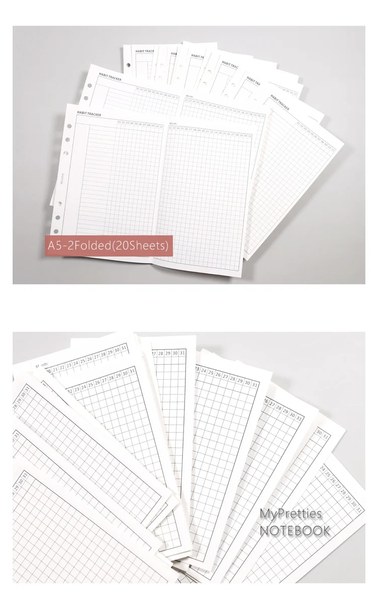 135 Feuilles Volantes A5 Lignées - Papier 100g/m², 6 Trous, Pour Classeurs Filofax Et Agendas