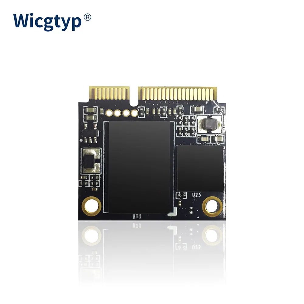  50% OFF Wicgtyp mini pcie Halb mSATA ssd 64GB 128GB 256GB 512GB SATA III 6 GB/S SATA II 25*3 cm Mod
