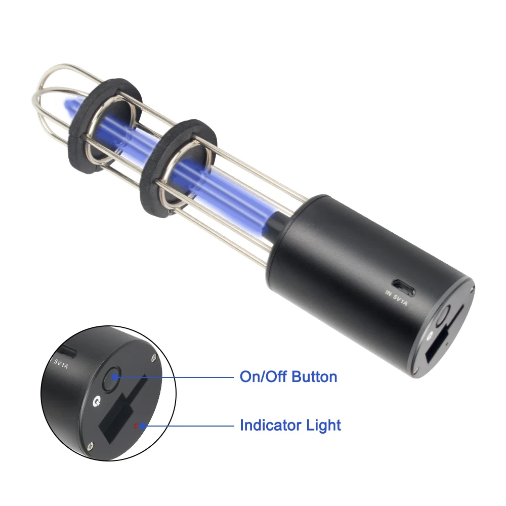 Новинка USB перезаряжаемая ультрафиолетовая лампа УФ стерилизатор светильник лампа для дезинфекции бактерицидная лампа озоновый
