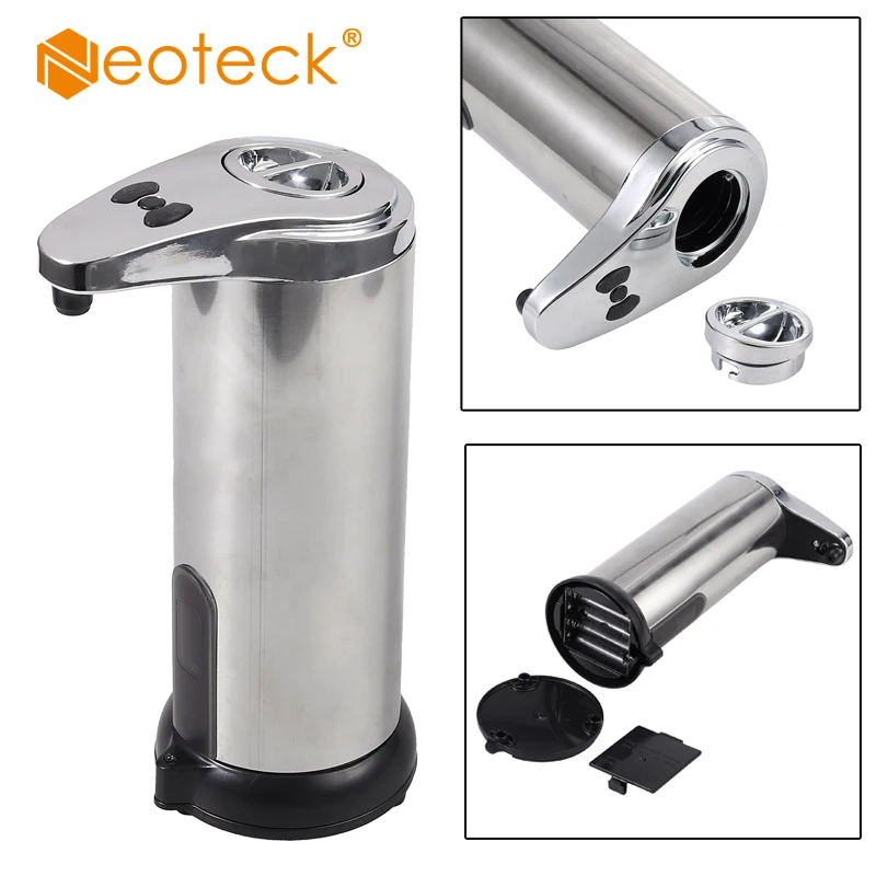 

Neoteck 4 speed adjustment Automatic Soap Liquid Dispenser Stainless Steel For Kitchen Bathroom Shampoo Soap Dispenser