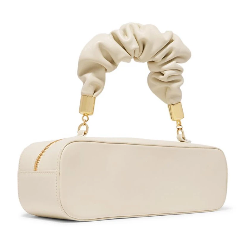 Винтажная прямоугольная сумка, Женская плиссированная сумка с ручкой, новинка, ПУ кожа, сумка-мессенджер, роскошная дизайнерская женская сумка через плечо, Bolsos