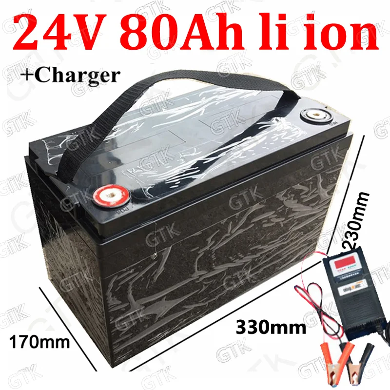 GTK 防水 24v 80ah リチウムイオンバッテリー BMS 7 4s 1500 ワット GTK 防水 24v 80ah リチウムイオンバッテリー BMS 7 4s 1500 ワット