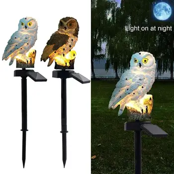 

Lawn Light Solar Owl Animal Garden Home Yard Lamp Landscape Lights Lawn Lamp Eco-Friendly Durable