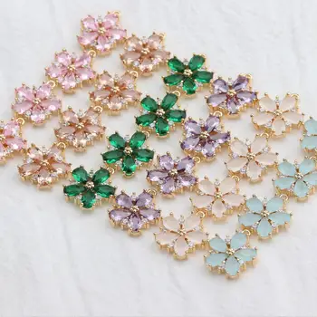 

Sanying M609 18k gold-plated diy zircon pendant jump ring for handmade diy earrings jewelry making jewelry accessories 10pcs/lot