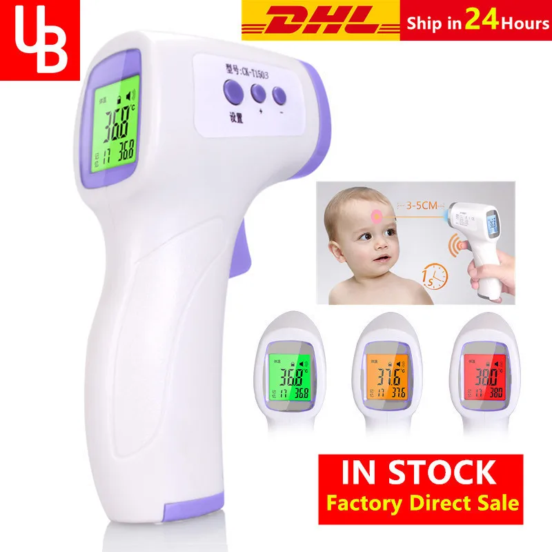 Termometro a infrarossi LCD DIGITALE PISTOLA BAMBINO SENZA CONTATTO MISURAZIONE DELLA TEMPERATURA IR