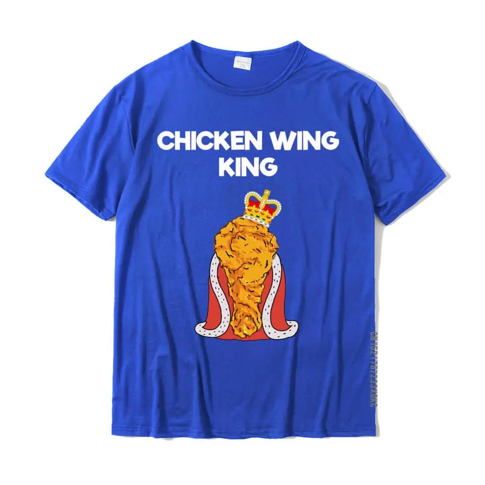 Normal T Shirt Wholesale Round Neck Unique Short Sleeve Pure Cotton Mens T-Shirt Customized T Shirt Wholesale Funny Chicken Wing Fan Hoodie Shirt - King__MZ20211 blue