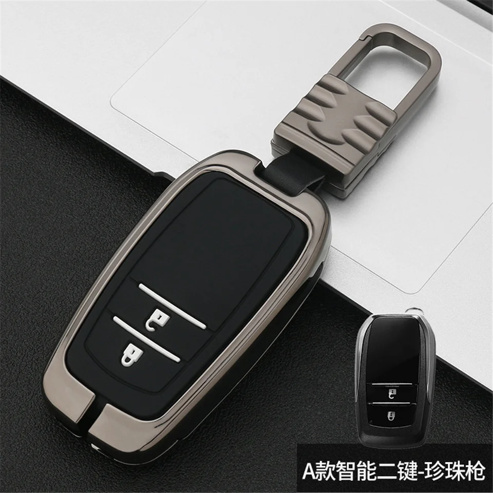 Portachiavi auto per Toyota Key cover per Chr Rav4 Auris Avensis Prius Aygo Camry Corolla Cruiser Land 200 Prado Crown Car key fob - Hc783c184f1424a398fb36d0875b1d2a9t