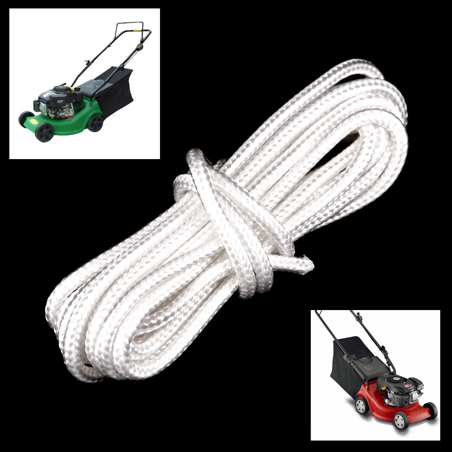 Cordon de démarrage en Nylon, 3m, 4mm, pour tondeuse à gazon, tronçonneuse ► Photo 3/4