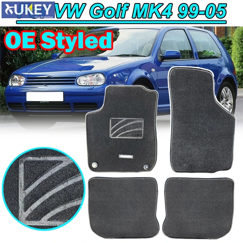 Коврик резиновый для VW Golf MK4 Jetta LHD 1999 2000 2001 2002 2003 2004 2005|Автомобильные грязезащитные