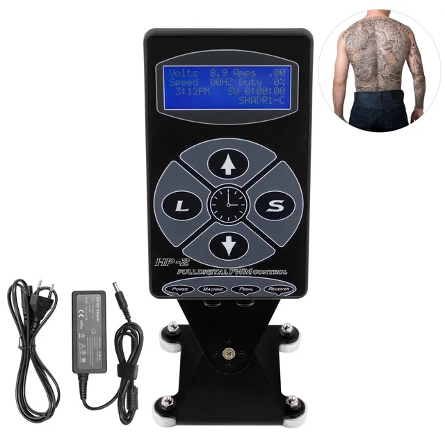 Tattoo Power Supply HP-2 Digital Dual LCD Display