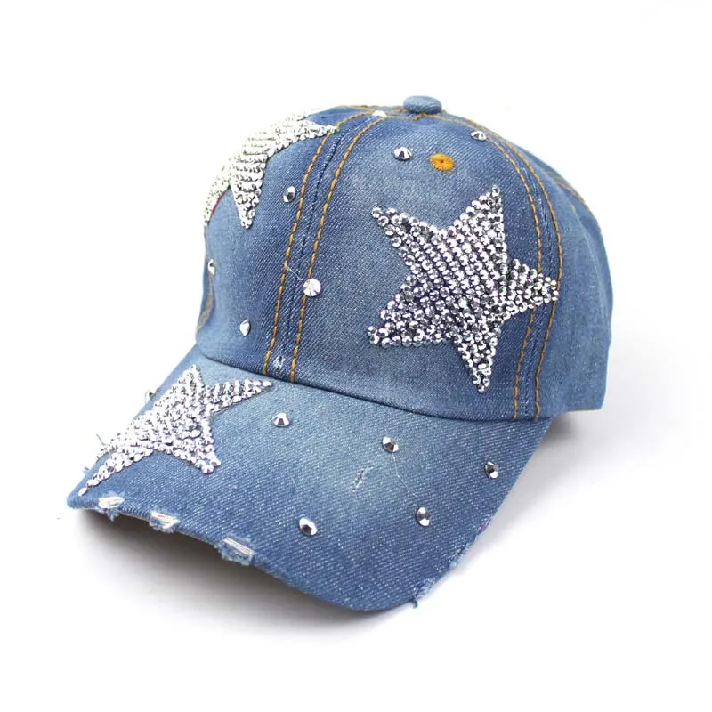 Новая Женская бейсбольная кепка, модная ковбойская Кепка с пятиконечной звездой для мужчин и женщин, бейсбольная Ковбойская шапка для взрослых - Цвет: style 1 B