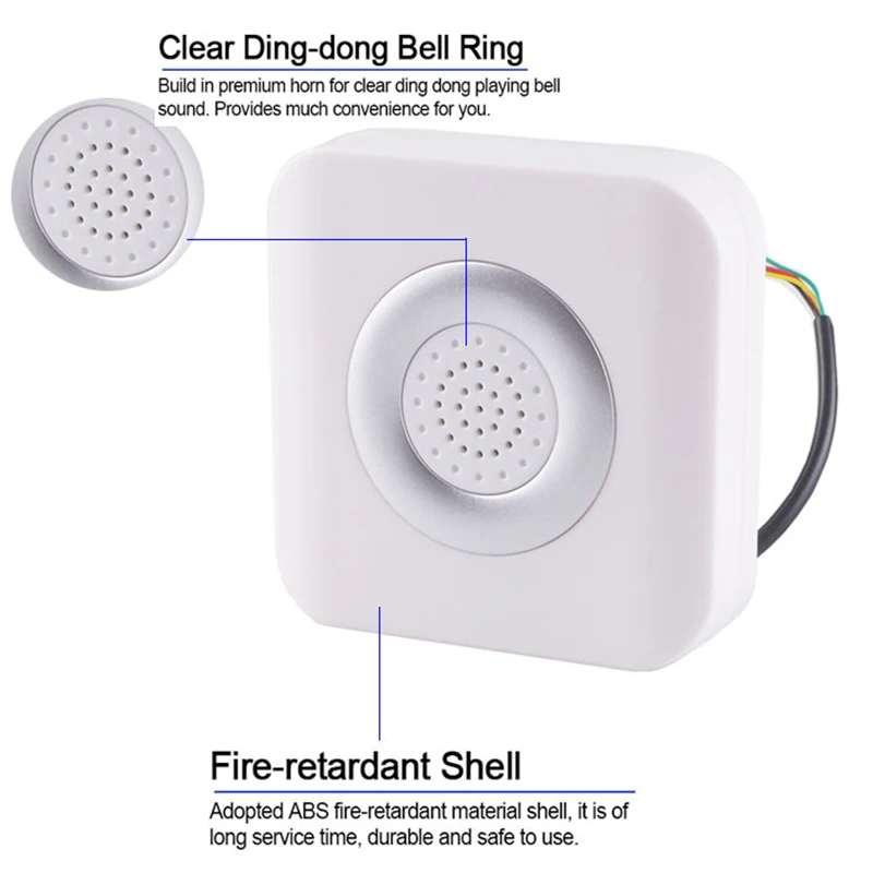 Wired Electric Door Bell Induction Doorbell External 12V Access Control System
