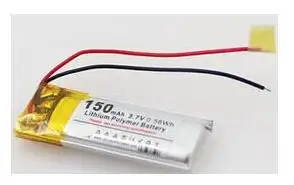 

Free ship 2pcs/lot 3.7v 451235 501235 150mAh polymer lithium battery li-po rechargeable battery