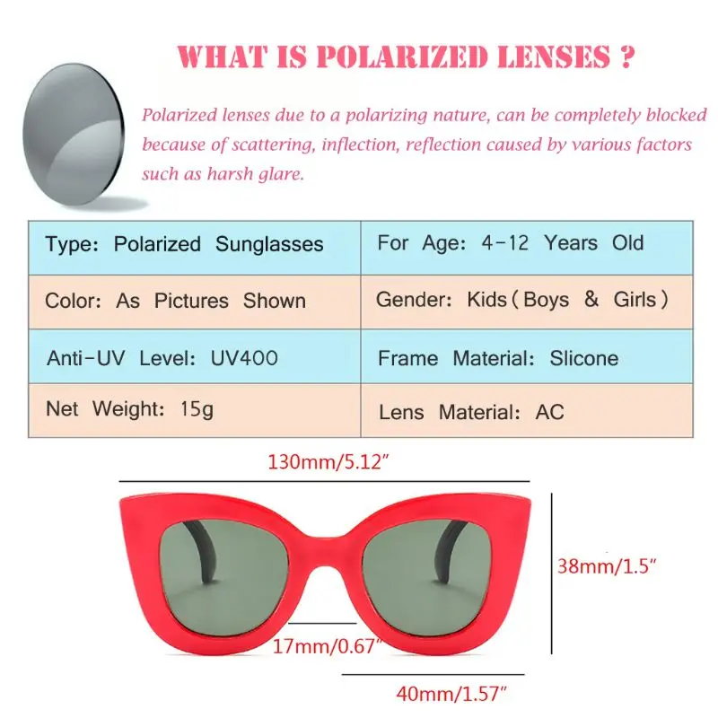 Детские солнцезащитные очки для мальчиков и девочек, детские солнцезащитные очки, кошачий глаз, Ультра-мягкий силикон, UV400, детские