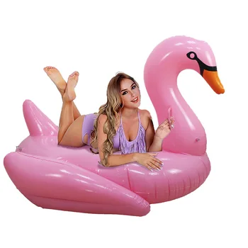 

Swimming Pool Inflatable Pink Black Swan Swimming Floating Row Adult Mount Floating Bed Water Inflatable Toy Water Air Cushion