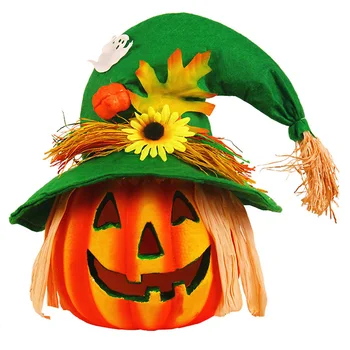 

1pc Portable Decorative Delicate Party Supplies Night Light Pumkin Lamp Pumkin Lanterns for Party Halloween Bar A35