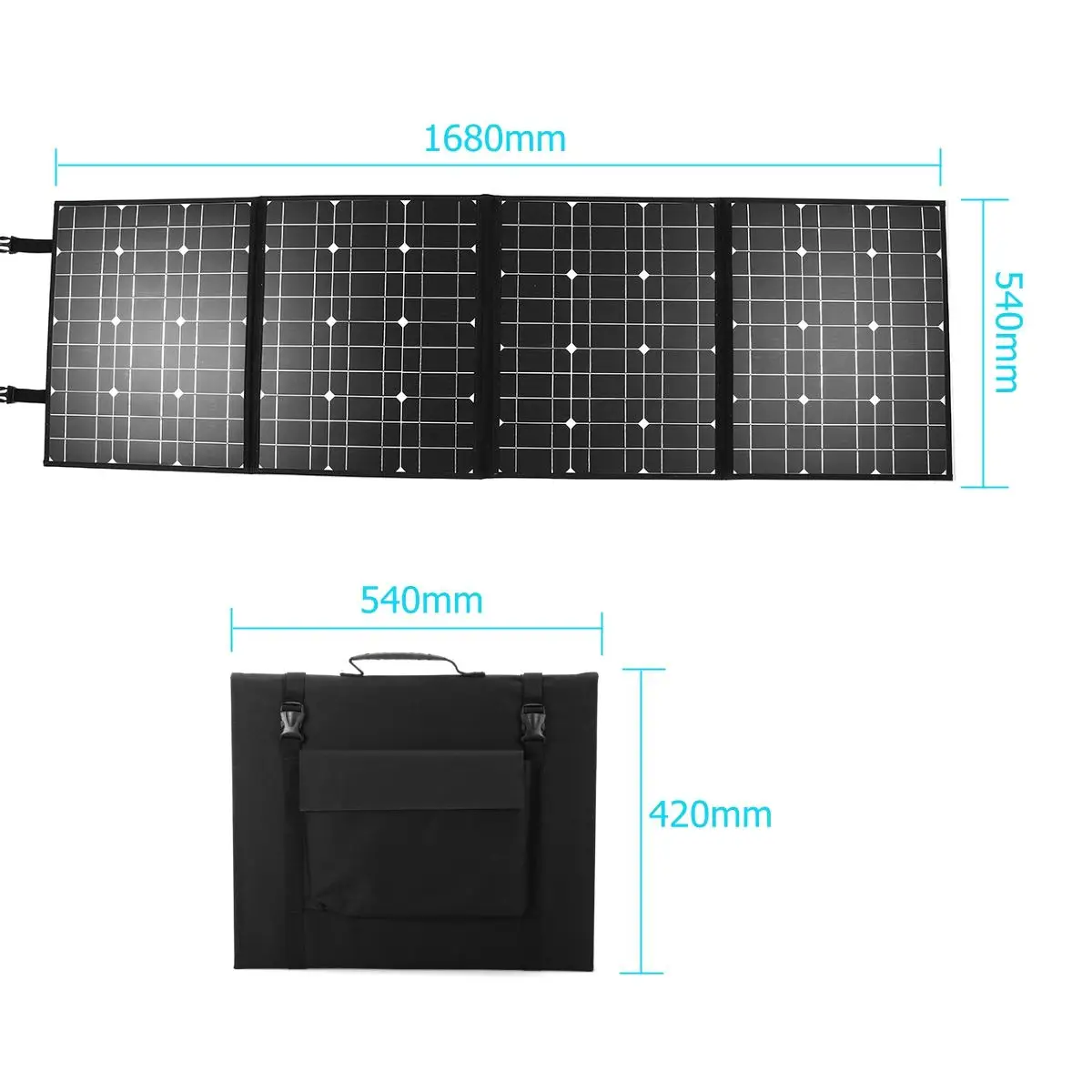 Controlador para o Trabalho ao ar Pacote com Cabos de 1.5m + Interface Monocrystallinel Painel Solar Dobrável Usb Conjunto Livre 18v 400w Renovação da Casa