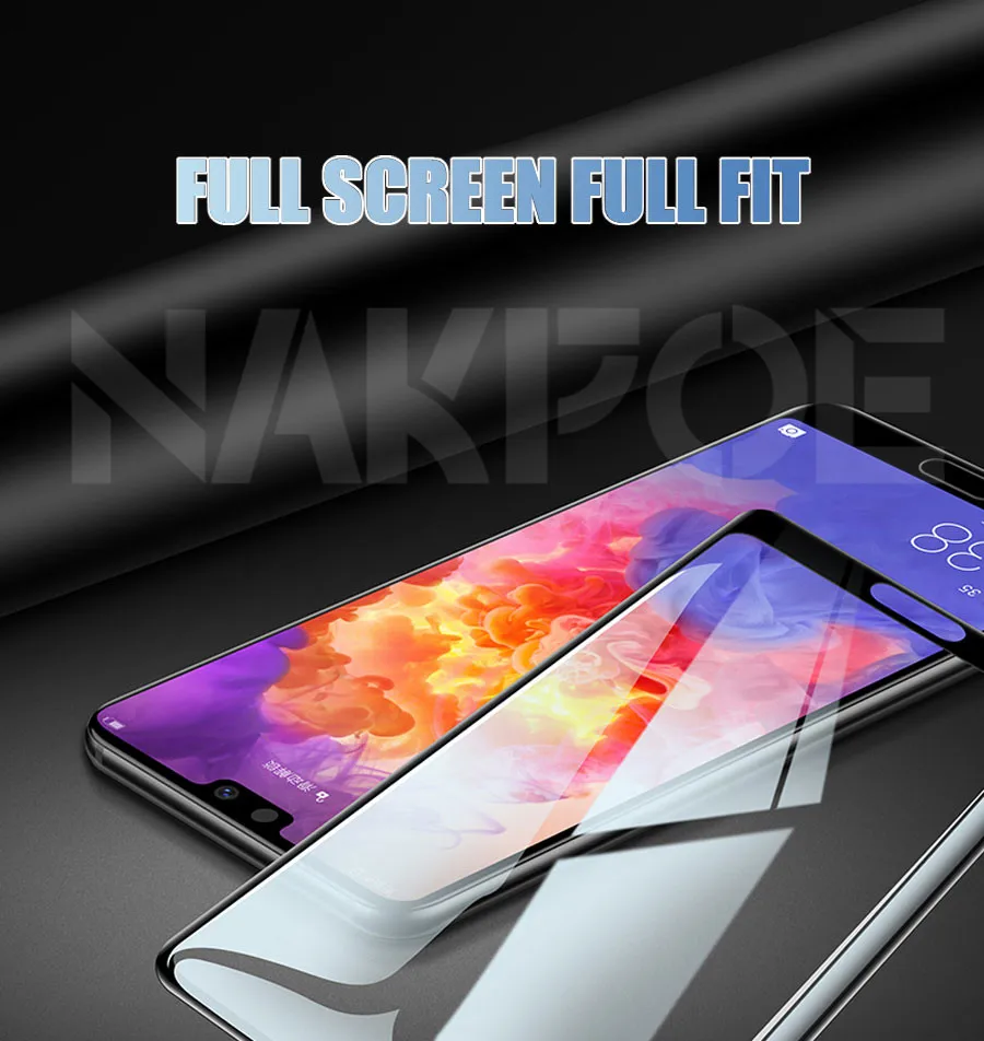 9D закаленное стекло для huawei P20 Pro Lite Nova 5 5i 5T 4 4E 3 3i 3E P Защита экрана смартфона Защитная стеклянная пленка