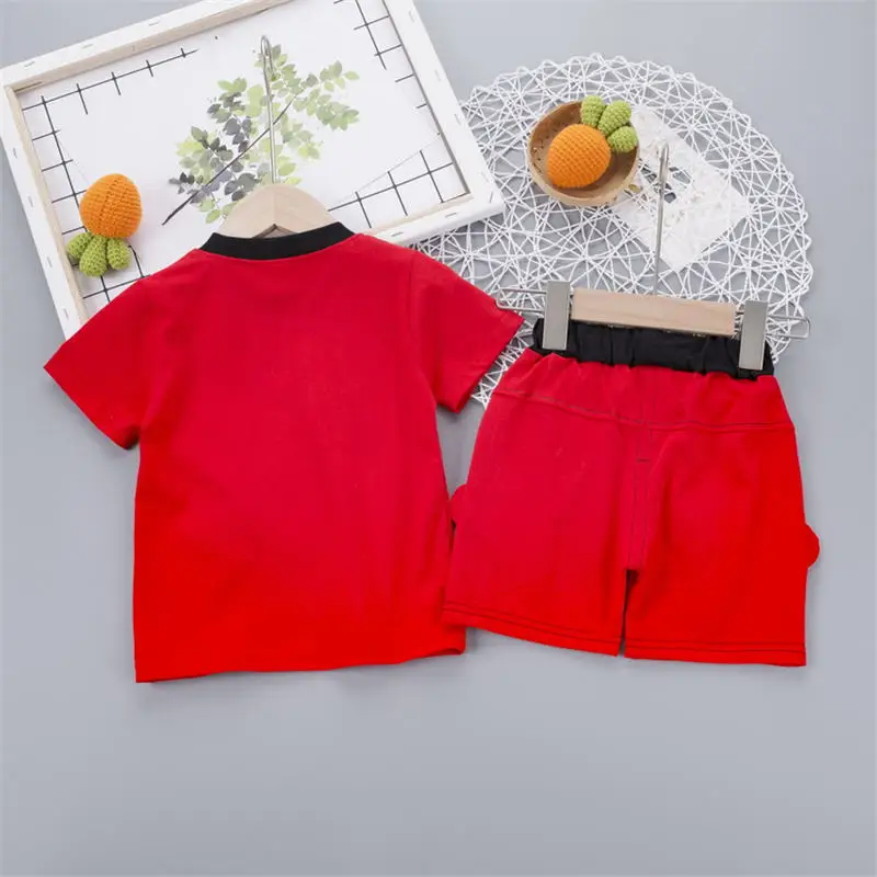 Crianças do Bebê Roupas de Algodão Esporte com Bolsa Sets da Criança Novo Verão Meninos Meninas Camisa Calças 2 Pçs - Roupas Casuais Crianças t 9 High Quality Mamãe e Bebê