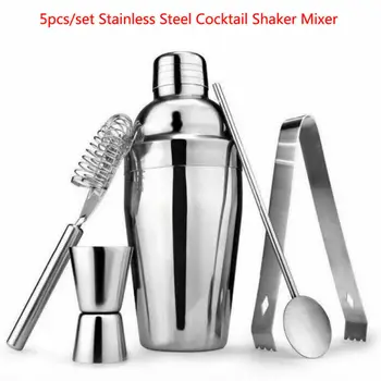 

Stainless Steel Cocktail Shaker Mixer Drink Bartender Martini Tools Bar Set Kit