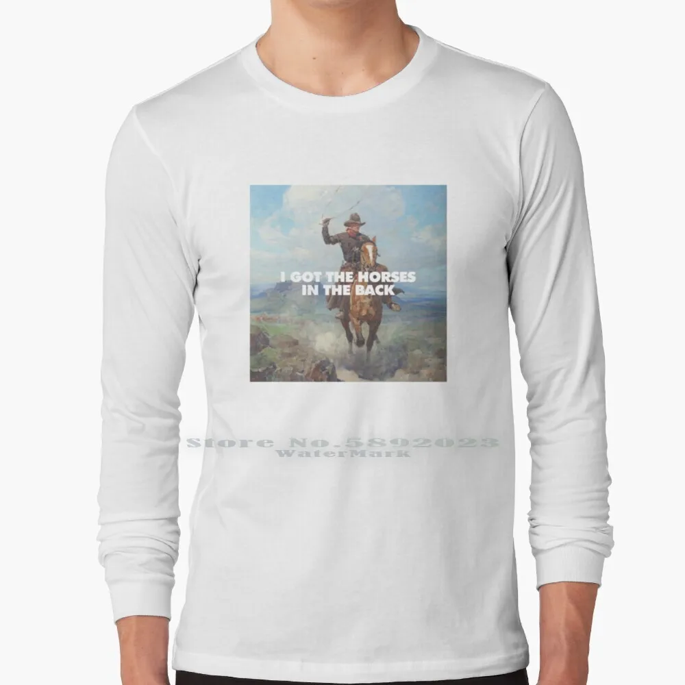 Cowboy On The Old Town Road футболка с длинным рукавом 100% Чистый хлопок большой размер Remix Lil