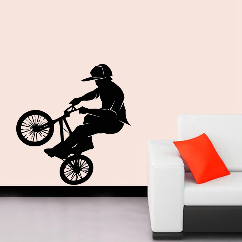 BMX велосипед магазин стикер на стену индивидуальные спортивные плакаты