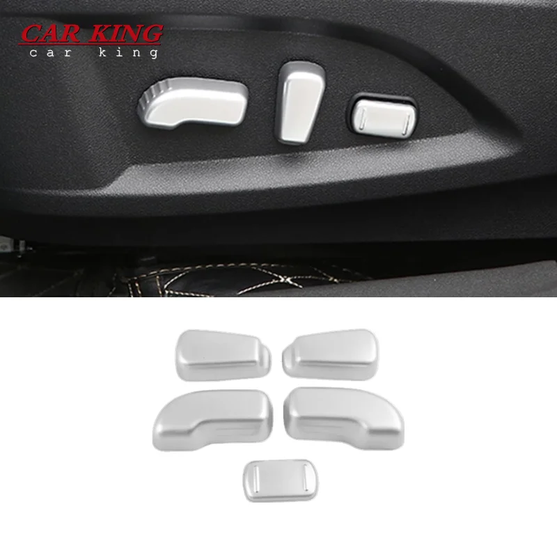 

For Renault Koleos 2017 2018 ABS Plastic Matte Car Seat adjustment Switch Button Decoration Cover Trim interior accessories 5pcs