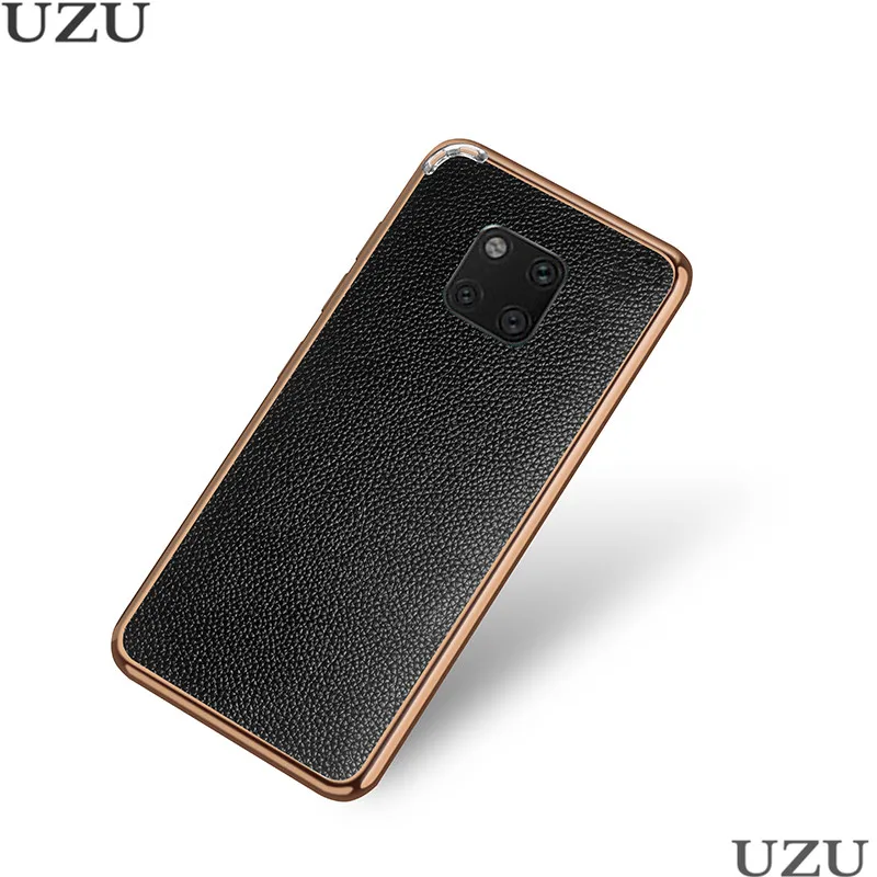 Case 3 Чехол из натуральной кожи для huawei mate 20 P20 Pro mate 20X с металлической рамкой, простой Гибридный чехол для huawei P20 mate 20 Pro - Цвет: Case 3