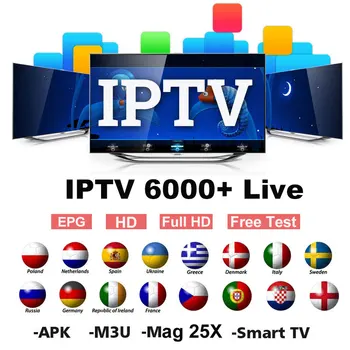 

1 Year 7000+Live Europe IPTV Dutch Spain Italy UK IPTV Subscription arabic iptv free sports android tv box ssmart tv pc