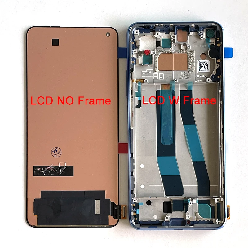 6.55"AMOLED Original For Xiaomi 11 Lite 5G NE LCD Display Screen Touch Panel Digitizer For Xiaomi Mi 11 Lite Mi 11 Youth frame screen for lcd phone cell