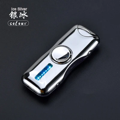 Arc ICE Silver Friget Spinner зажигалка электрическая зажигалка с гнездом usb двойная дуга плазма перезаряжаемая металлическая сигарета сигара 2 дуги Зажигалка премиум подарок - Color Name: Arc ICE Silver