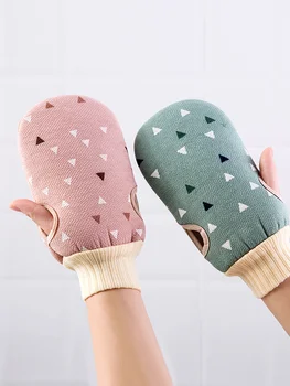 

1pc Shower Spa Exfoliator Two-sided Bath Glove Body Cleaning Skin Bath Massage Sponge Scrub Mitt Rub Bathroom Gadgets tools