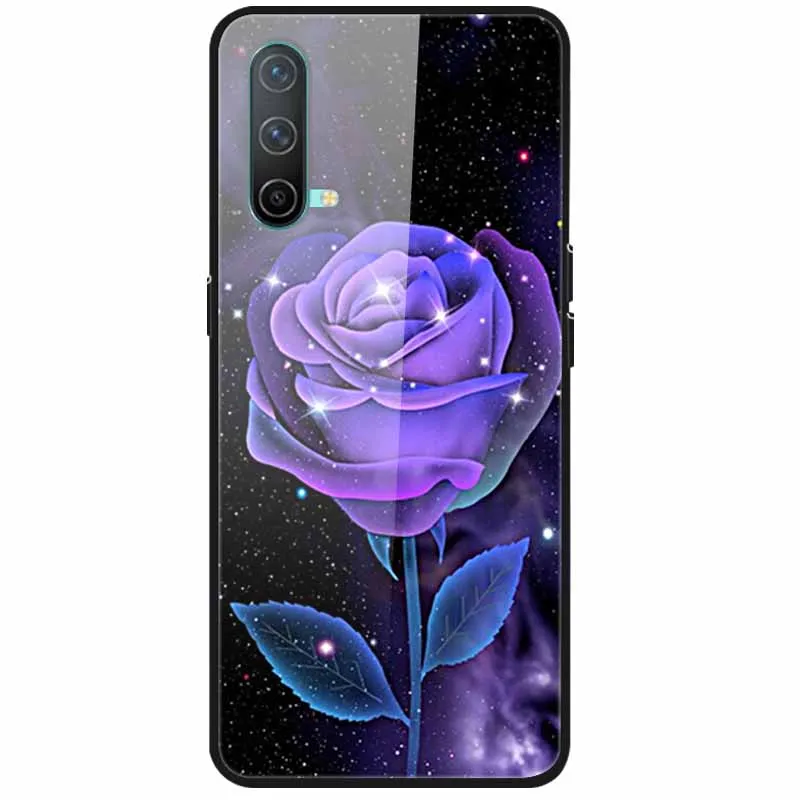 For OnePlus Nord CE 5G Case Tempered Glass Hard Back Cover for One Plus Nord CE 5G Protective Phone Cases Coque Soft Bumper 6.43 samsung flip cover Cases & Covers