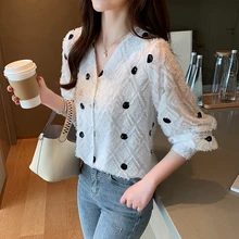 Korean Fashion Chiffon Women Blouses Autumn Batwing Sleeve Womens Tops and Blouses Plus Size XXL White Women Shirts Ladies Tops