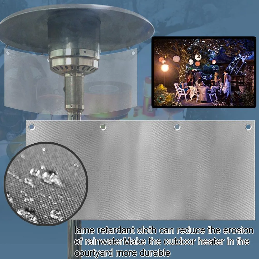 1PC Heater Reflector, Patio Heater, Heat Insulation Resistant Outdoor