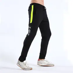 Черный для мужчин Jogger тренировочные брюки спортивные леггинсы тренировочные брюки для фитнеса дышащий мужской повседневное бег Леггинсы