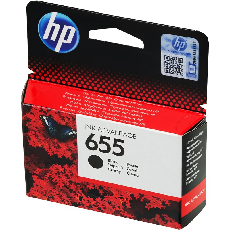 Картридж струйный HP 655 CZ109AE черный(550стр.) для HP DJ IA 3525/4615/4625/5525/6525